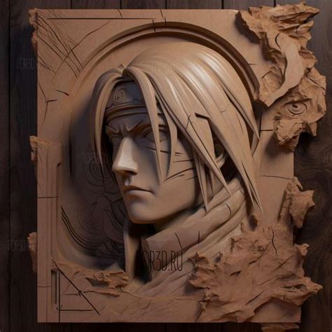 cnc machine naruto|Sasuke Utiha from Naruto, Anime 3D model for CNC: STL / MAX .